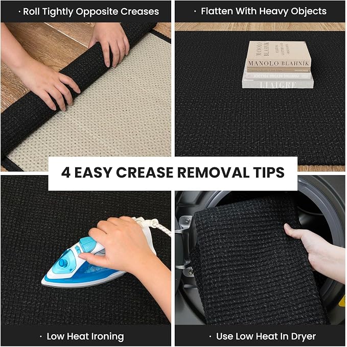 IOHOUZE Washable Exrea Long Hallway Runner Rug 3x20 Non Slip Rubber Backed - Image 2