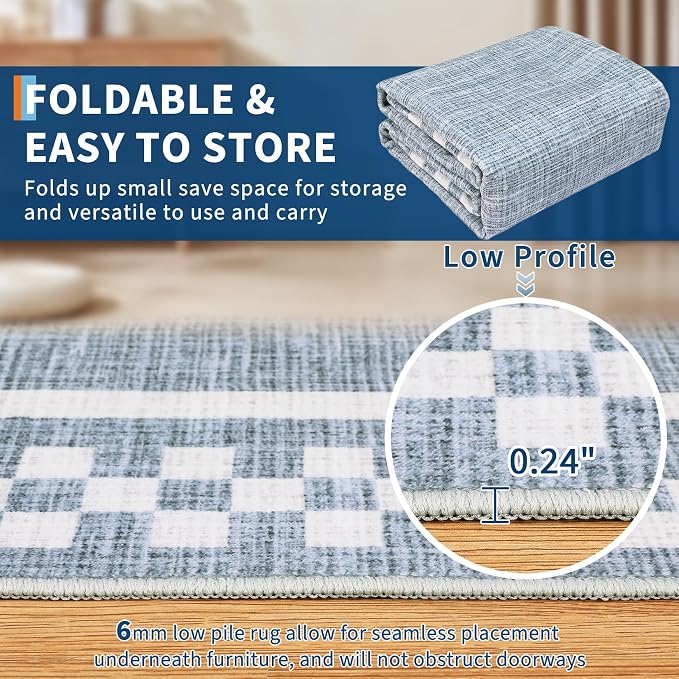 GarveeHome 5x7 Washable Area Rug - Image 4