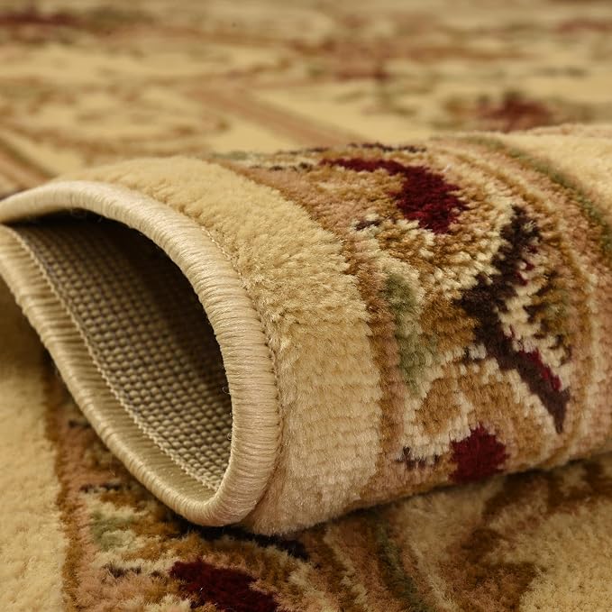 Rugs.com Chateau Collection Rug - 13 Ft Runner Cream Medium Pile Rug - Image 6
