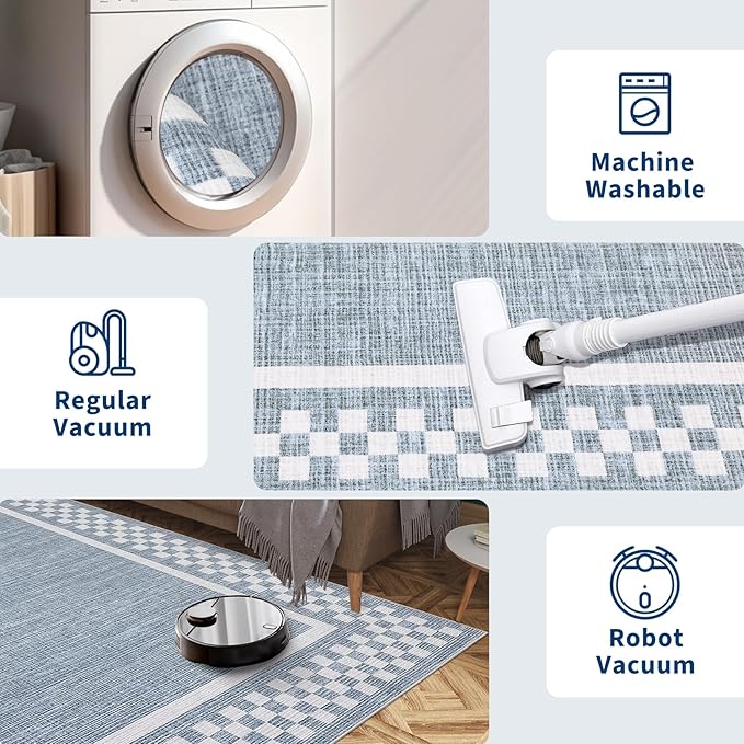 GarveeHome 5x7 Washable Area Rug - Image 5