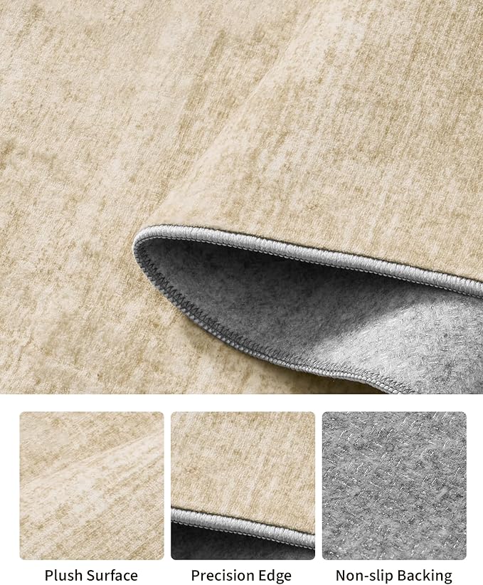 Art&Tuft Washable Rugs 6x9, Low Pile Area Rugs - Image 6
