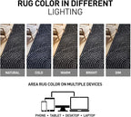 Rugshop Circles Arch Shag Area Rug Anthracite Dark Gray 5' x 7' Great - Image 8