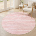 Nakagishi Round Rug Kitchen Washable Rugs: 5x5 Non-Slip Boho Soft Modern Stain by NakagishiAreaRug