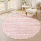 Nakagishi Round Rug Kitchen Washable Rugs: 5x5 Non-Slip Boho Soft Modern Stain by NakagishiAreaRug