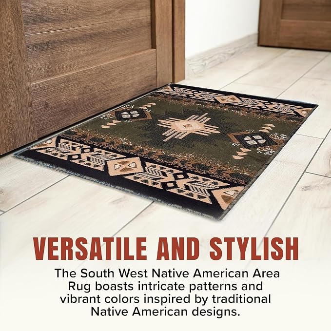 YHSF South West Native American Area Rug C318 - Image 7