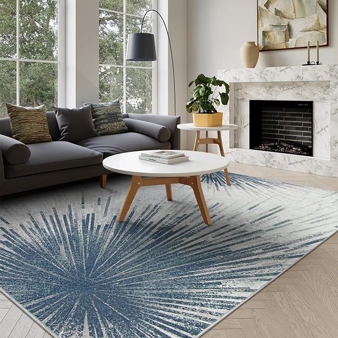 Lahome Modern Machine Washable 6 x 9 Area Rug, Non-Slip Ultra-Thin Big Rugs - Image 6