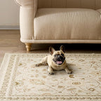 EVERGRACE Hallyway Area Runner Rugs 2x8, Boho Floral Faux Wool Indoor Outdoor - Image 5