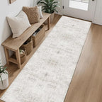 Hallway Runner Rug 2x6 Washable Area Rugs, Vintage Floral Rug Soft Non Slip - Image 2