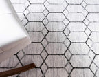 Rugs.com Lattice Trellis Collection Rug – 10' x 14' White Low-Pile Rug Perfect - Image 6