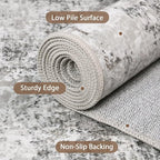 GENIMO Washable Area Rugs for Living Room, 9x12 Modern Non Slip Rugs, Low Pile - Image 4