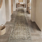 Brown Runner Rug 2x6 Vintage Area Carpet Hallway Long Indoor Kitchen Washable - Image 6