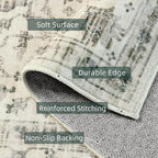 Deerly Boho Area Rug 9x12 Rugs for Living Room Distressed Area Rugs, Non Slip - Image 5