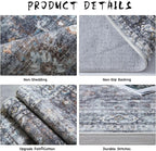 Rugcomf Bedroom Rug 3x5 Rug Washable Area Rug Non Slip Low Pile Small Carpet - Image 6