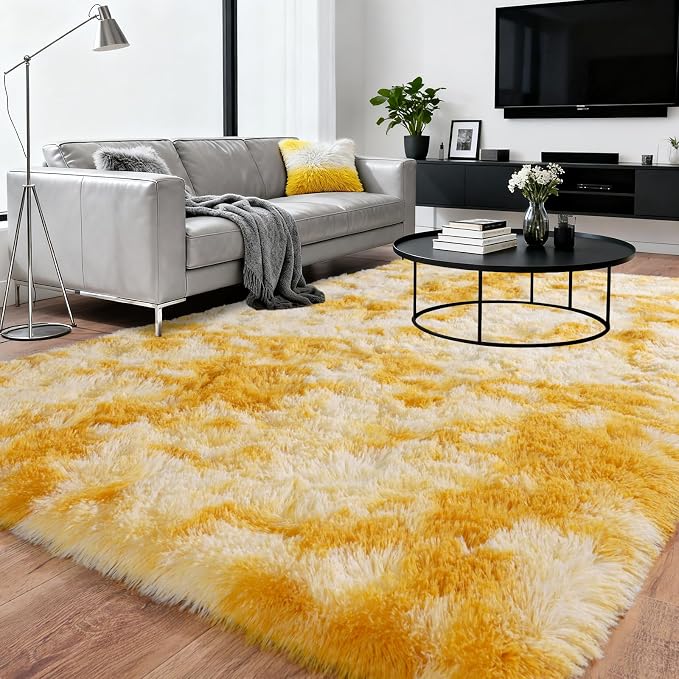 Upgrade Non-Slip Plush Rugs for Living Room, Soft Shaggy Carpets for Living Room - Image 2