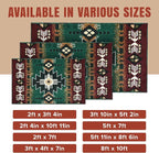 YHSF South West Native American Area Rug C318 - Image 4