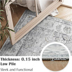 jinchan Fiora Vintage Floral 5x7 Area Rugs - Image 6