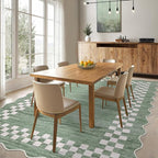 GarveeHome 4x6 Area Rug Small Washable Living Room Rug Scalloped Rug - Image 7
