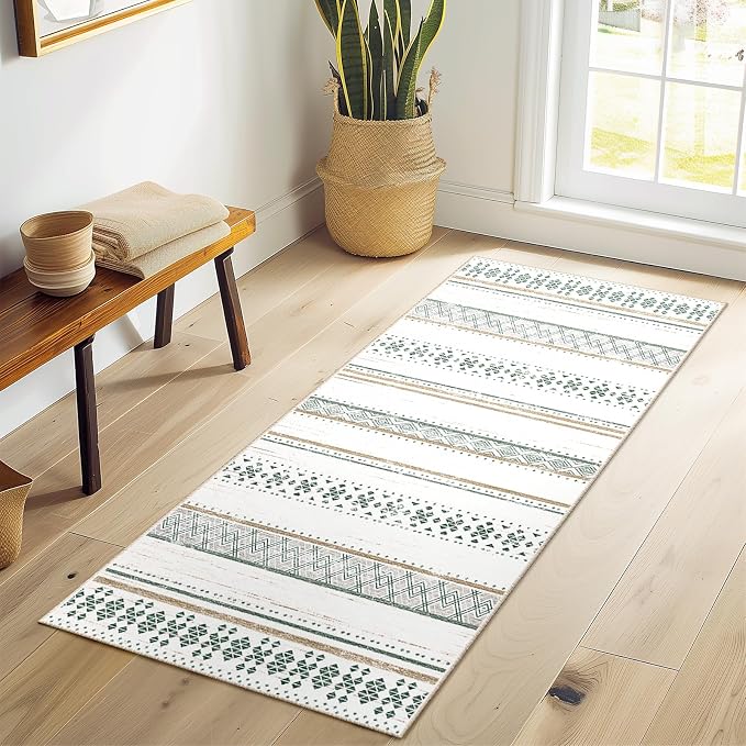 BESTSWEETIE 2x10 Area Rugs for Living Room Washable Moroccan Farmhouse Neutral - Image 9