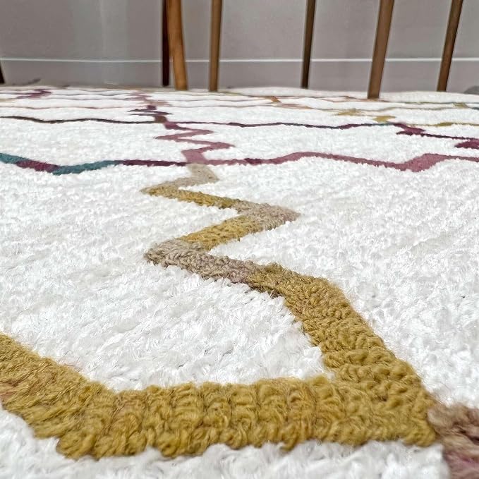 Alfa Rich 3x10 Moroccan White Washable Area Rugs - Image 6