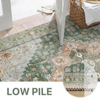 GENIMO 7x10 Area Rugs for Living Room, Machine Washable Non Slip Vintage Rugs - Image 4