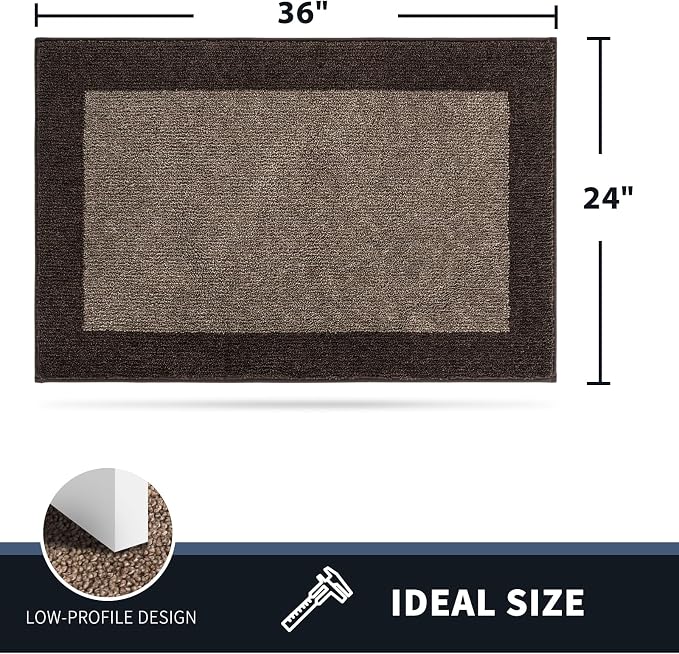 PURRUGS Dirt Trapping Door Mat 24" x 36", Non-Slip/Skid Machine Washable - Image 2
