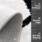 YIHOUSE Geometric 9x12ft Modern Washable Area Rug - Image 6