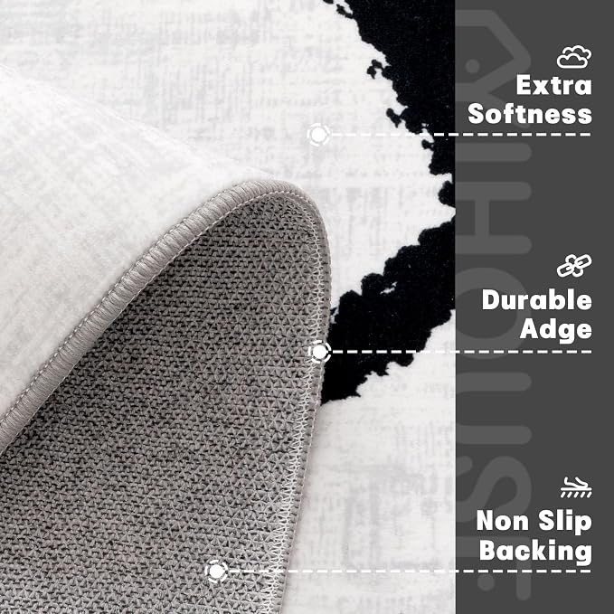 YIHOUSE Geometric 9x12ft Modern Washable Area Rug - Image 6