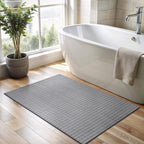 CAMILSON Modern Gray Non Slip Door Mat Rug 2x3 Ultra Soft High Pile Entryway - Image 6