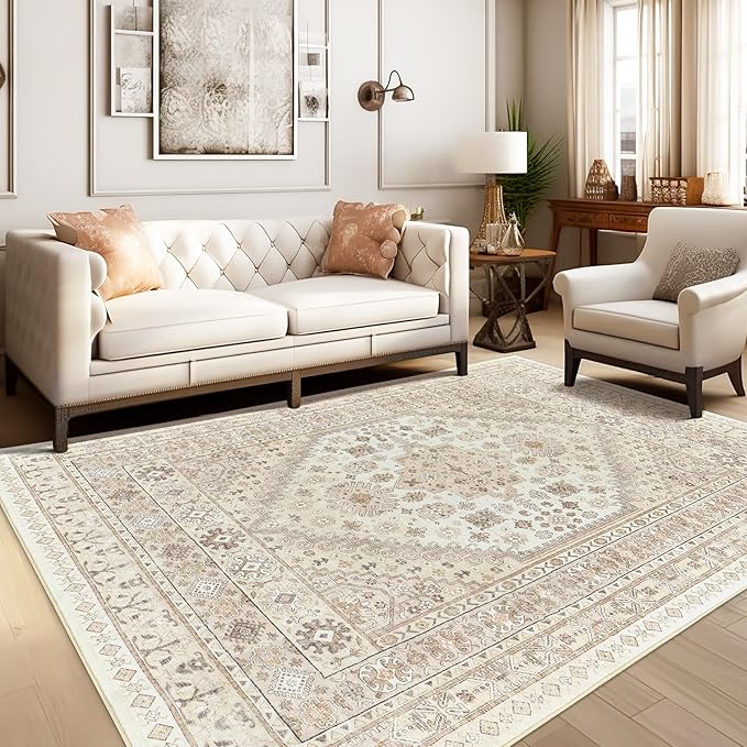 zesthome 9x12 Area Rugs, Stain Resistant Washable Rug, Ultra-Thin Rugs - Image 3