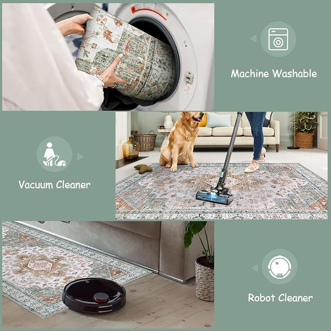 Moynesa Ultra-Thin Washable Area Rug - Image 4