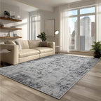Washable 6x9 Area Rug for Living Room, Carpet for Bedroom Dining Room, Non by KENODITANAreaRug