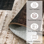 Modern Geometric Patchwork Indoor Runner Rug - Image 8