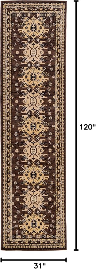 Unique Loom Taftan Collection Border Geometric Tribal Inspired Design Area Rug - Image 2