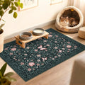 GarveeHome 2x3 Floral Area Rug Non Slip Entryway Mat Low Pile Stain Resistant by GarveeHome