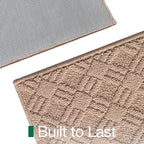 LUMI Indoor Door Mat, Absorbent Non-Slip Thin Doormat, Washable Door Mats - Image 6