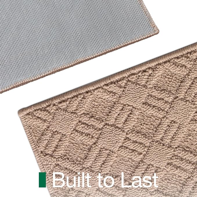 LUMI Indoor Door Mat, Absorbent Non-Slip Thin Doormat, Washable Door Mats - Image 6