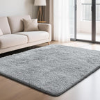 Fluffy Rug Shaggy Area Rug, Small Bedside Rug, Soft Fluffy Shaggy Entryway by Yongyangjuxi