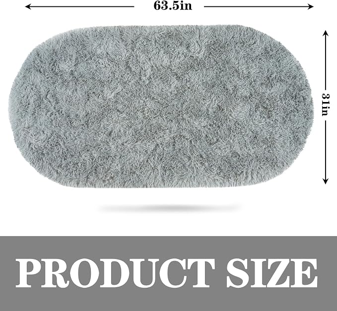 Soft Fluffy Area Rug for Bedroom, Non-Slip Cozy Plush Shag Carpet for Kids Room - Image 2