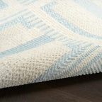 Nourison Home Nordic Ivory Blue 8' x 10' Area Rug - Image 9