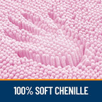 OLANLY Bathroom Rugs 47x17, Extra Soft Absorbent Chenille Bath Rugs, Rubber - Image 3