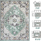 Large Area Rugs 6x9, Washable Vintage Rugs -Low Pile, Soft Plush Rugs - Image 5