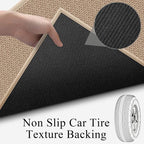 Rubber Runner Rug for Hallways Non Slip, Low Pile Long Laundry Room Mat Hall - Image 6
