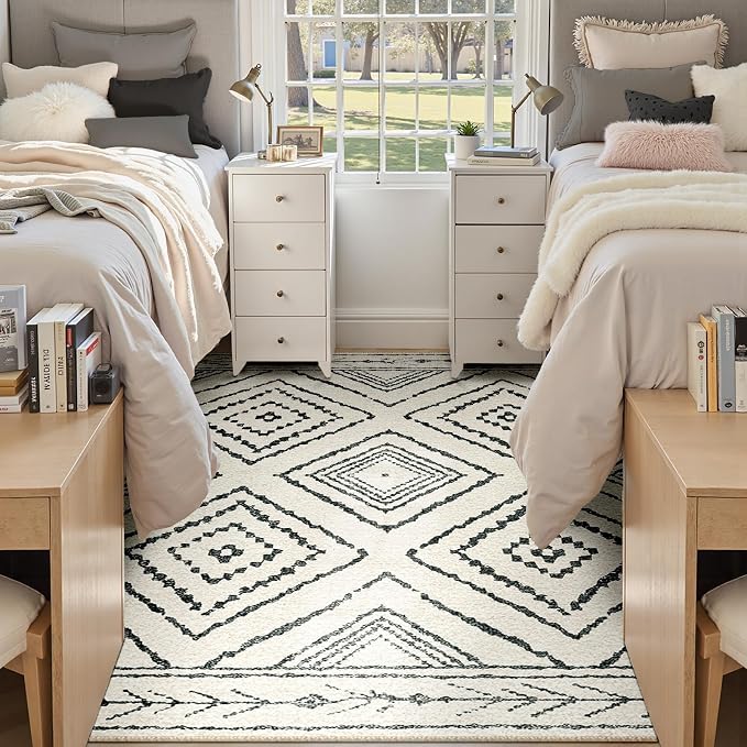 Area Rug 6x9 Rug Machine Washable Non-Slip Low Pile Print Pattern Western Rug - Image 2