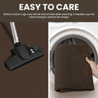 IOHOUZE Washable Runner Rug 2.6x8 Non Slip Rubber Backed Wide Hallway Runner - Image 4
