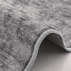 LUMI 4x6 Washable Area Rug for Living Room, Ultra Soft Modern Neutral Grey Rugs - Image 6