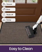 DEXI Ultra Thin Entryway Door Mat 24x36, Non Slip Rubber Backing Inside Entry - Image 8
