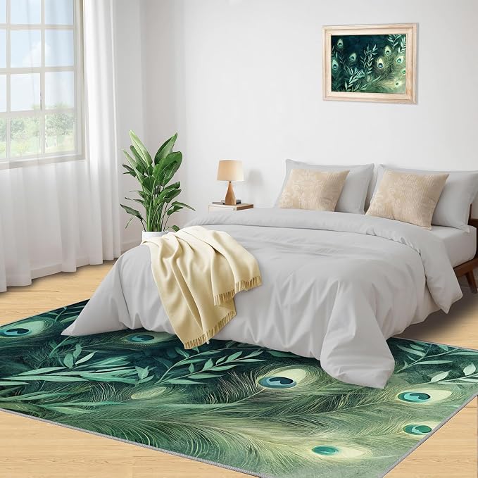Peacock Feather Rugs for Living Room - Image 4