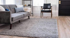 Unique Loom Solid Shag Collection Area Rug - Image 3