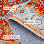 WILLSUN Washable Area Rugs, 6x9 Non-Slip Boho Large Area Rugs - Image 6