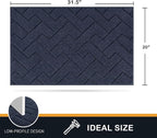 PURRUGS Dirt Trapping Door Mat 20" x 31.5", Non-Slip Machine Washable Entry Rug - Image 2